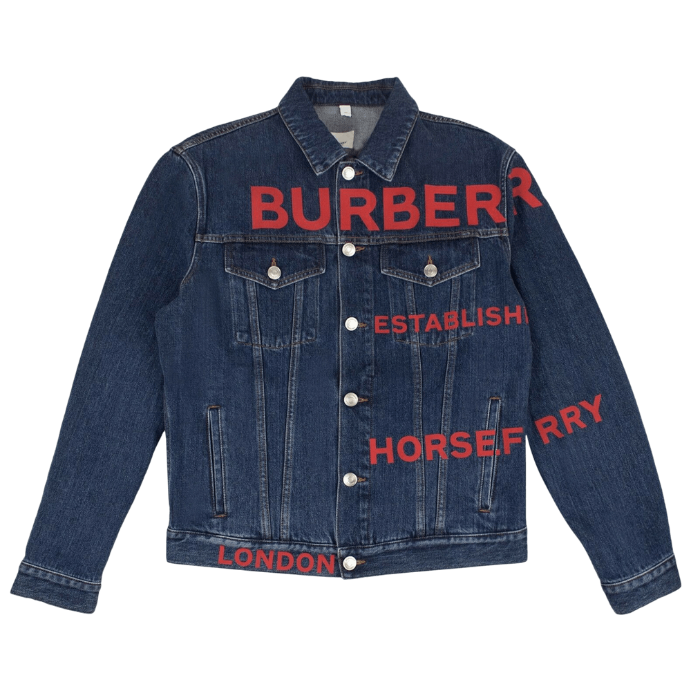 Buy Burberry Denim Print Jacket 'Blue' - 8014341 | GOAT SA