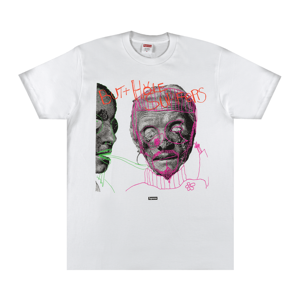 トップス Supreme Butthole Surfers Psychic tee Supreme X Butthole Surfers Psychic T-Shirt White Price in India