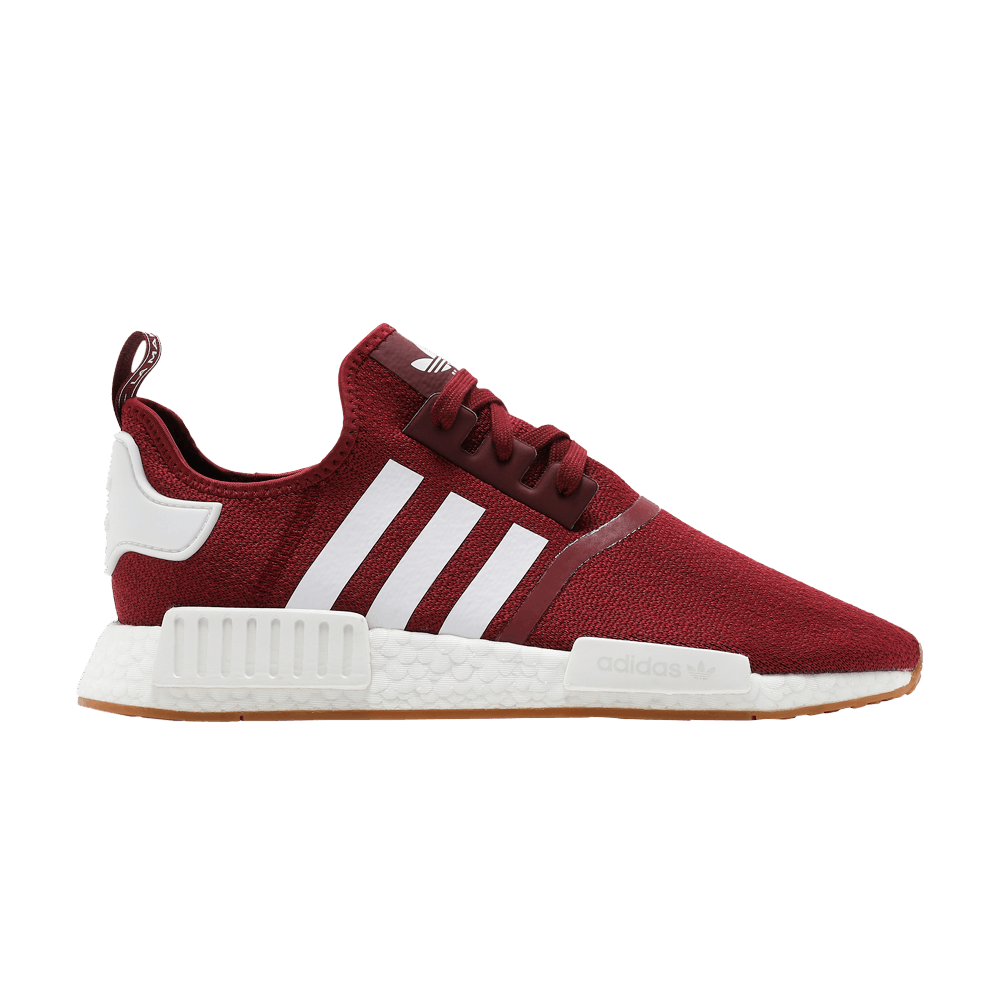 adidas Mens NMD_R1 Shoes, Burgundy White / 9.5