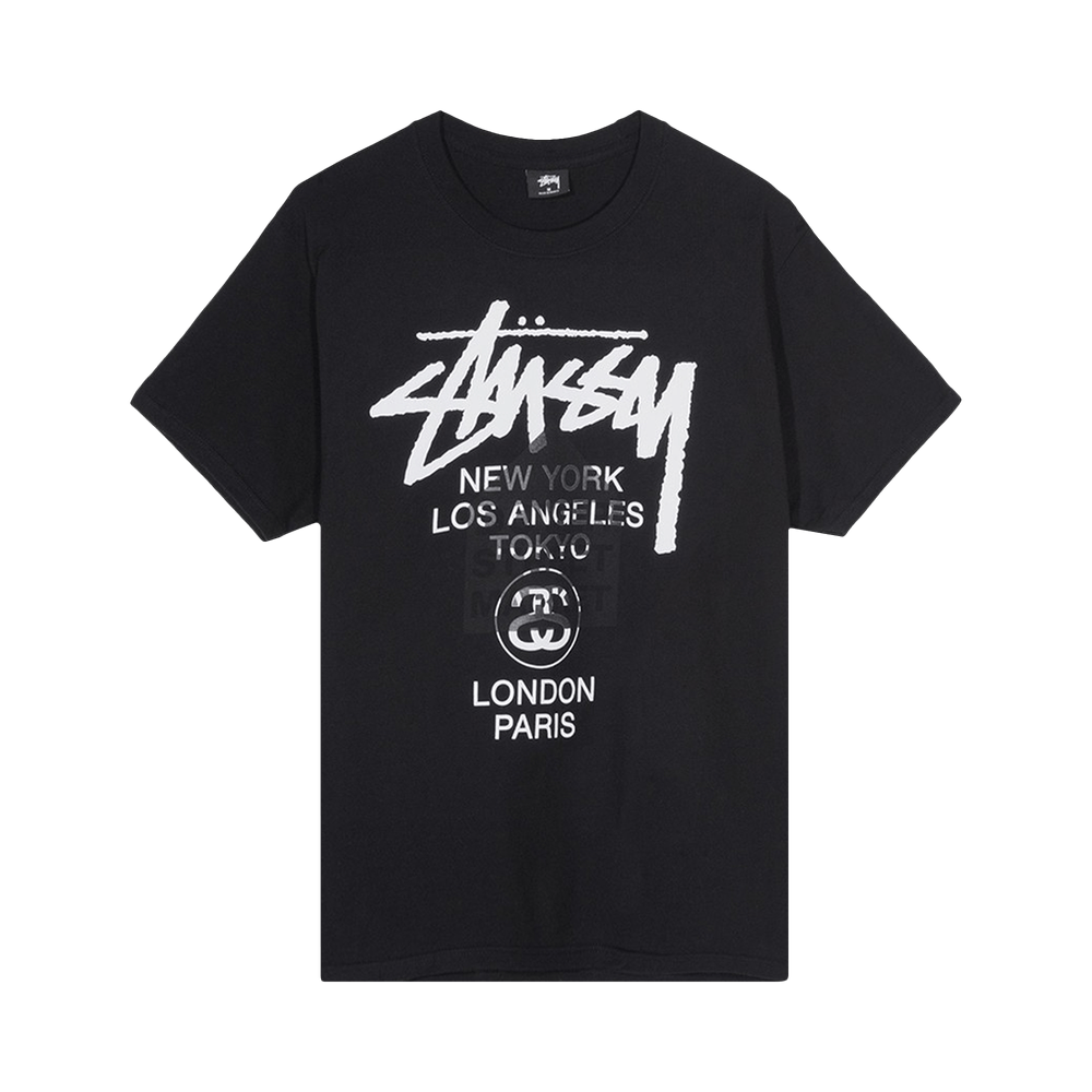 Buy Stussy x Dover Street Market World Tour T-Shirt 'Black 