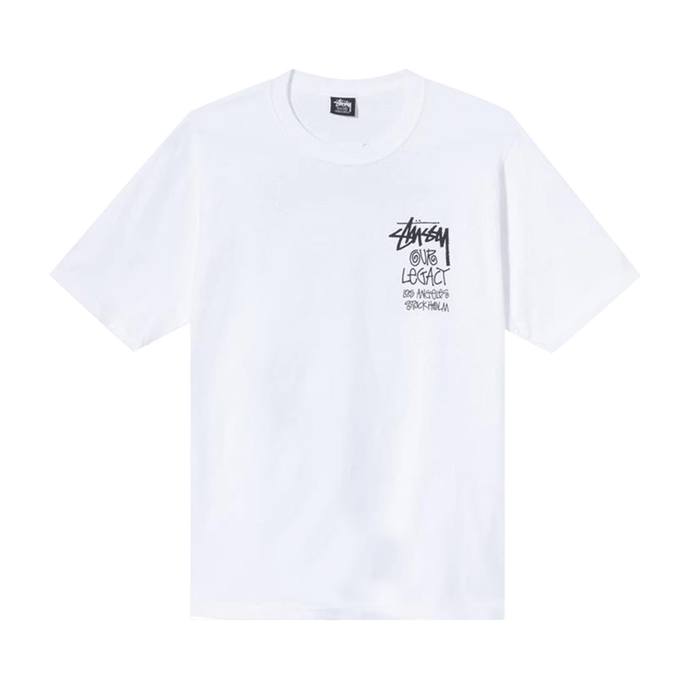 Stussy & Our Legacy SURFMAN TEE WHITE - Tシャツ/カットソー