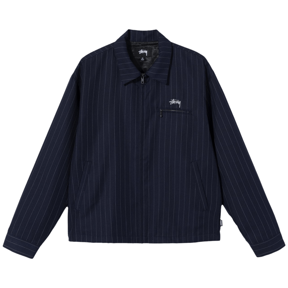 STUSSY × CDG Pin Striped Bing Jacket XL Buy Stussy x Comme des Garçons Pin Striped Bing Jacket 'Navy