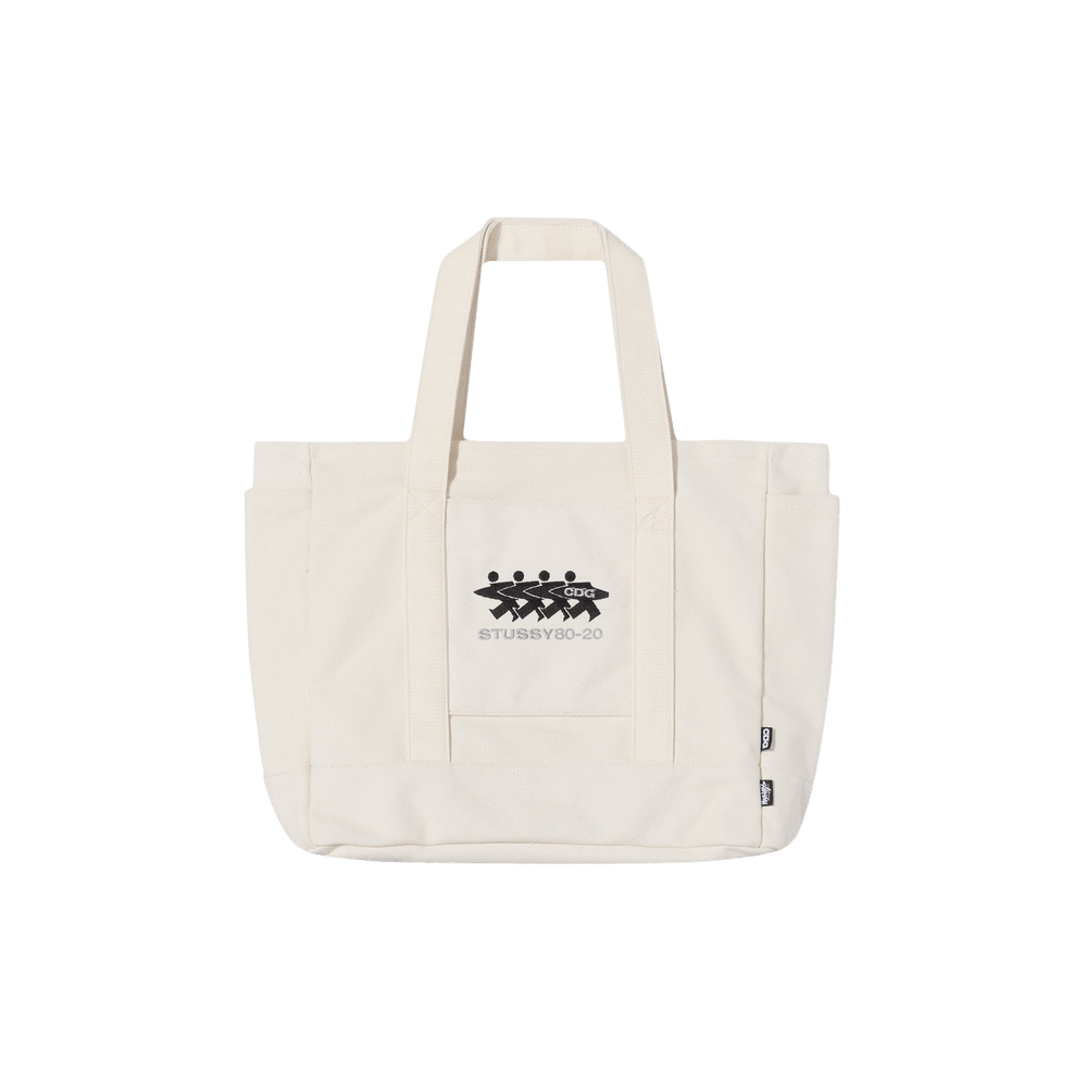 Buy Stussy x Comme des Garçons Canvas Tote 'Natural' - 334110 NATU | GOAT