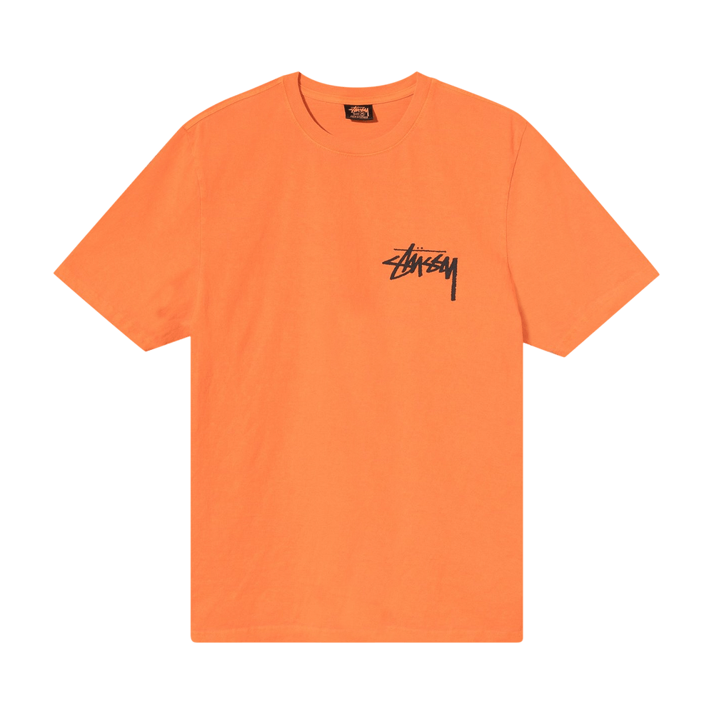Stussy orange t shirt 2025