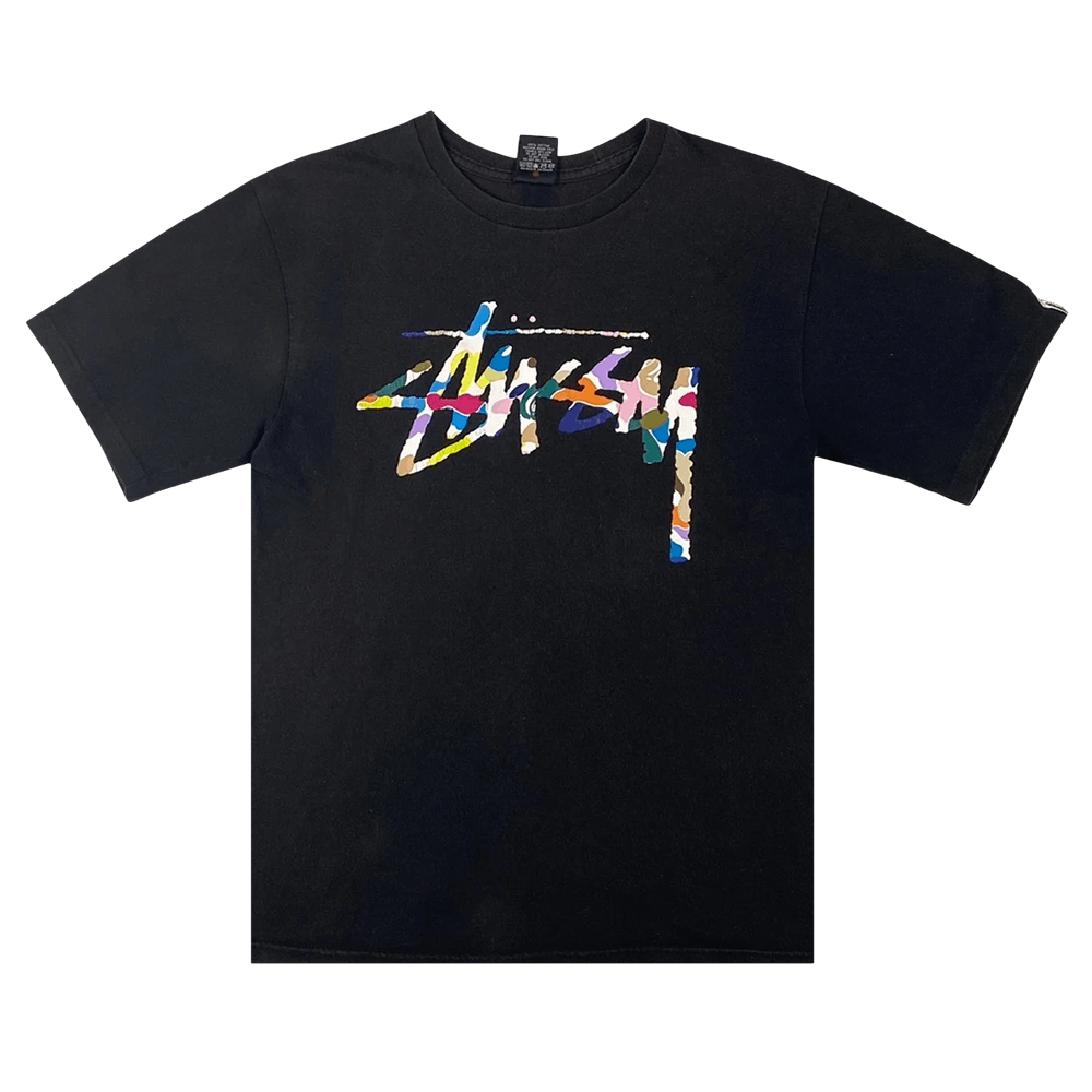 Buy Stussy x BAPE 30th Anniversary Logo Tee 'Black' - 0535