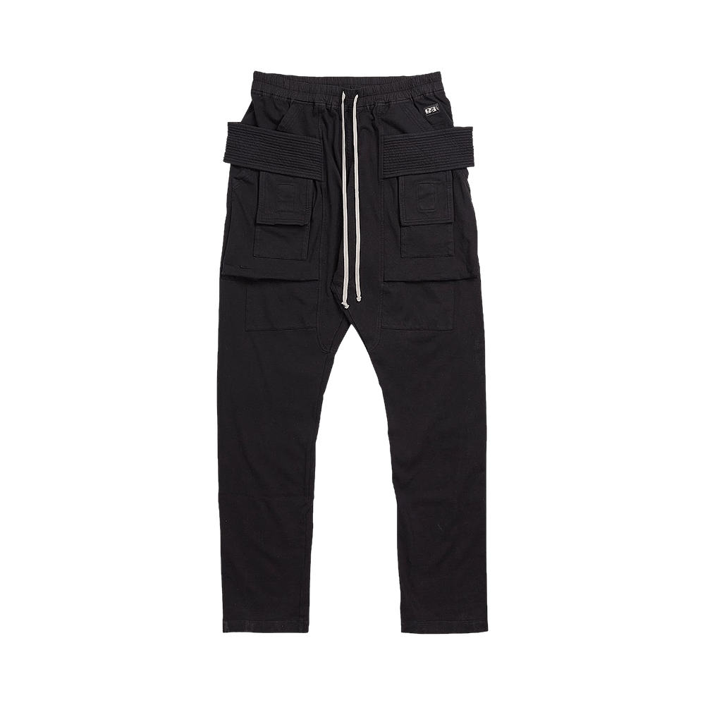 Buy Rick Owens DRKSHDW Drawstring Creatch Cargo Pants 'Black