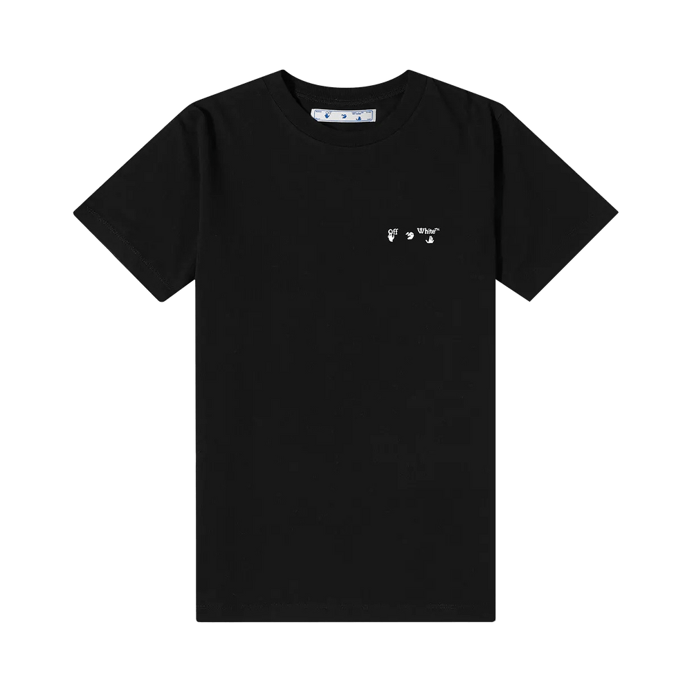 ★Off-White★ Bukish Logo Short Sleeve T-Shirt Black OMAA027 Buy Off-White 90's Liquid Slim Short-Sleeve Tee 'Black/White