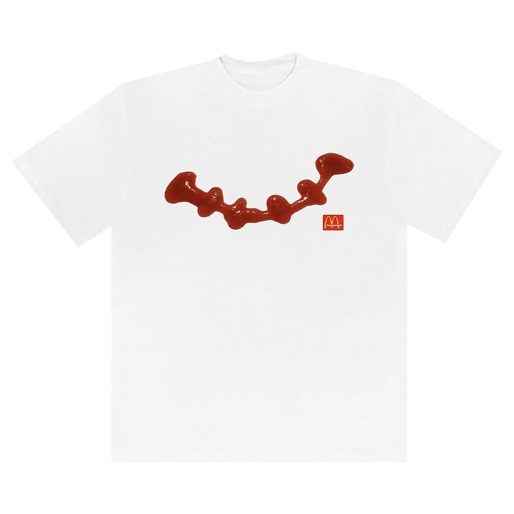 人気話題コラボ Travis Scott CPFM McDonald Ketchup Tee White Buy Cactus Jack by Travis Scott x McDonald's Ketchup T-Shirt
