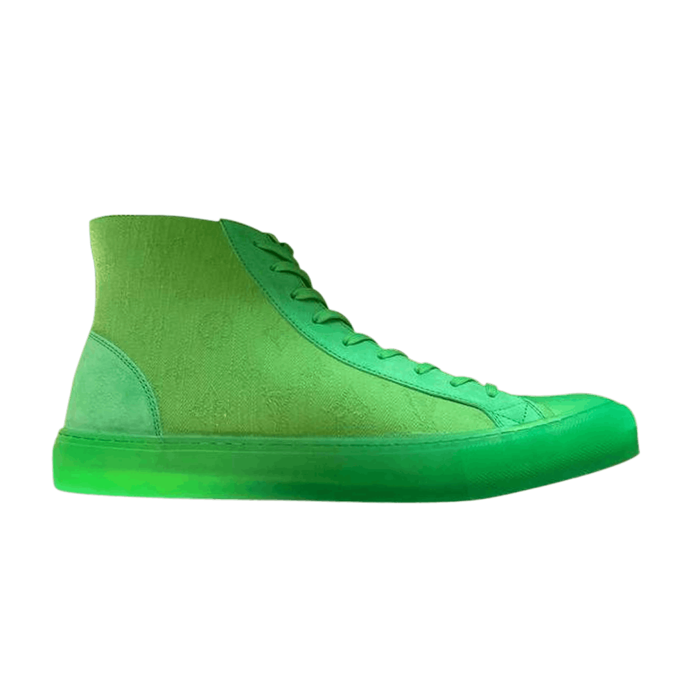 Louis Vuitton Rivoli Line Monogram High Cut Sneakers Green X White