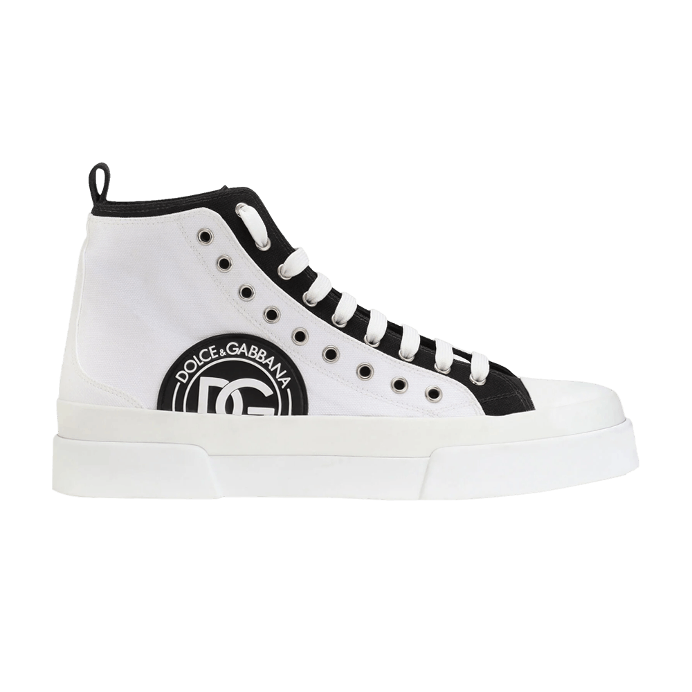 スニーカー DOLCE & GABBANA VINTAGE MID TOP COTTON CANVAS SNEAKER Dolce&Gabbana Mid top sneaker vintage | The Fashion Square