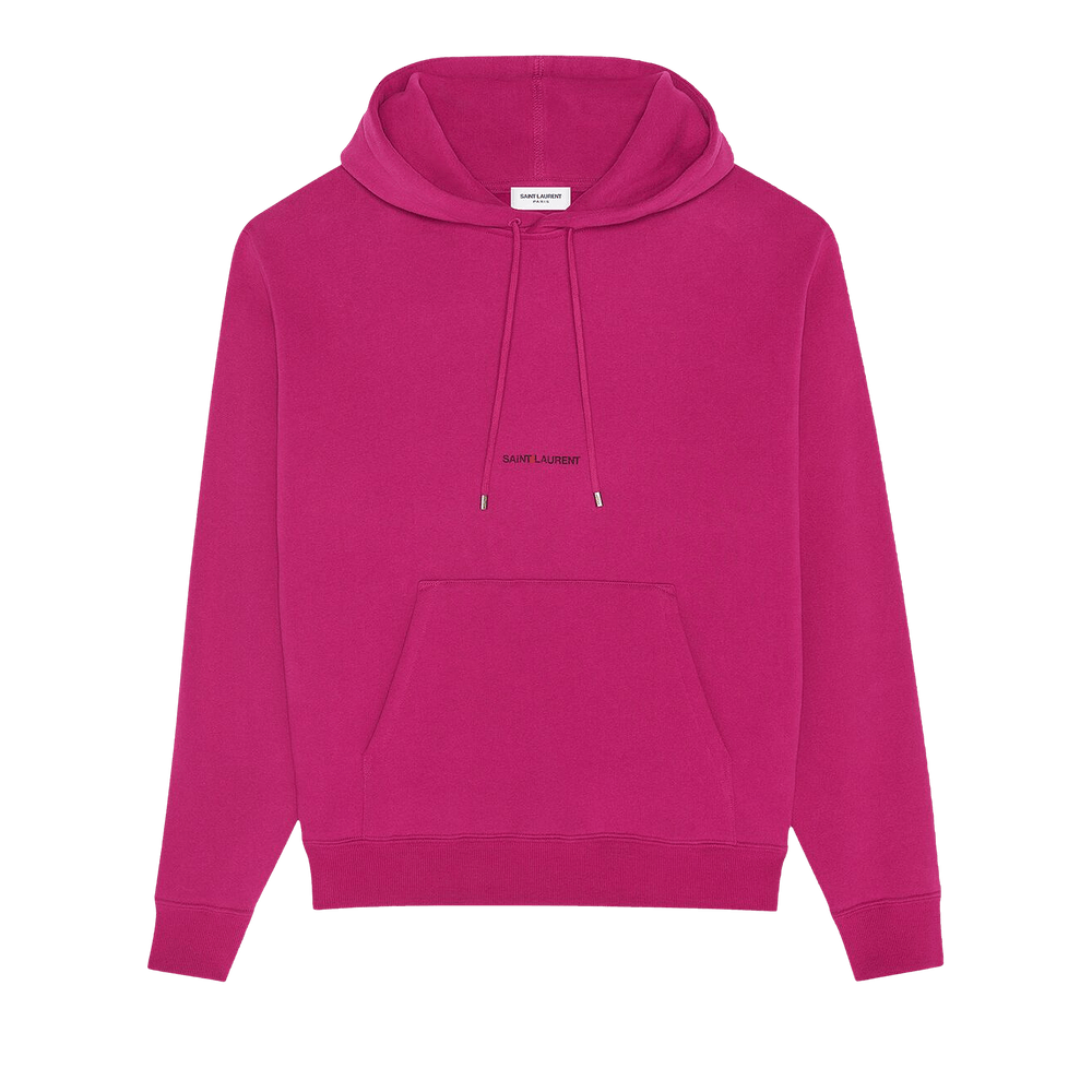 Saint laurent small logo hoodie shop