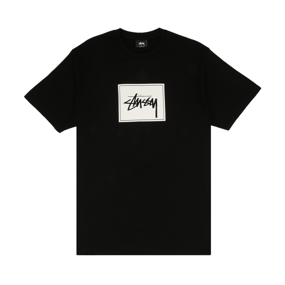 Buy Stussy Stock Box Tee 'Black' - 1903739 BLAC | GOAT