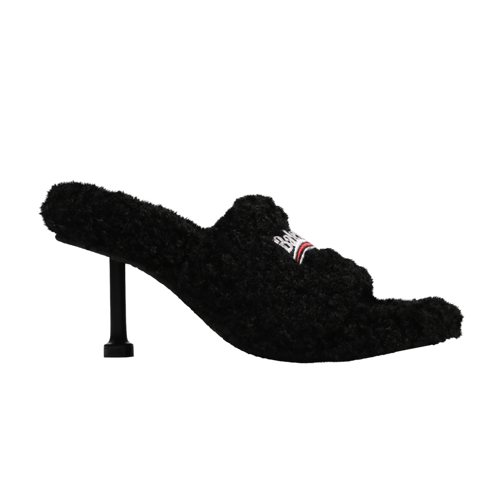 Buy Balenciaga Wmns Furry Sandal 'Black' - 656632 W2DO1 1096 | GOAT DE