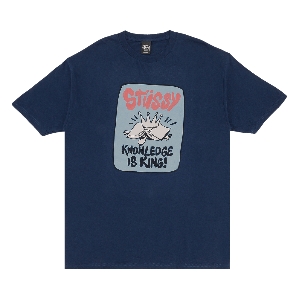 Buy Stussy Knowledge Is King Tee 'Navy' - 0535 100000103KIKT NAVY