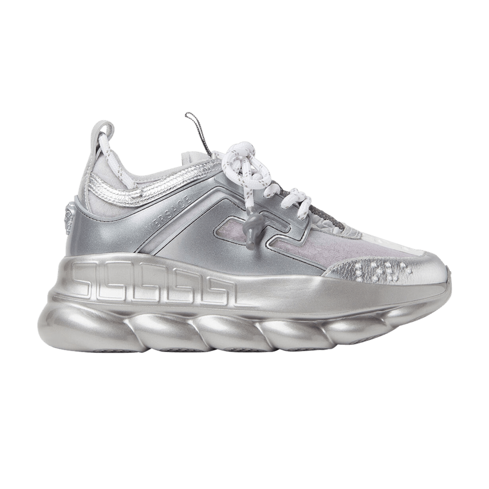 Size 8.0 Versace Wmns Chain Reaction Silver