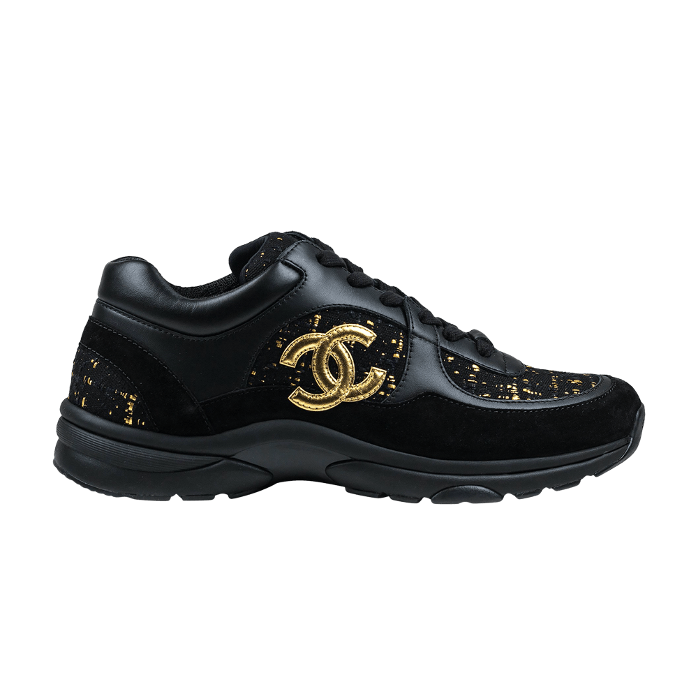 Buy Chanel CC Logo Sneaker 'Black Gold' - G34361 Y53421 K1730
