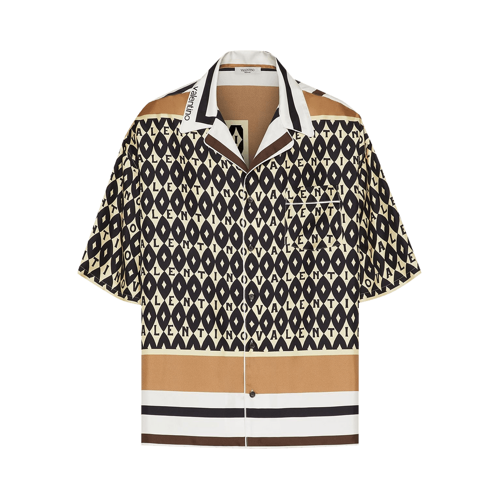 Buy Valentino Silk Shirt 'St. Foulard Archive Nero' - WV3AAB957CB