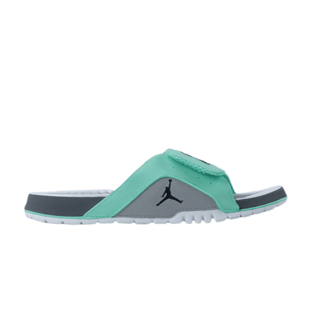 Green jordan slides shop