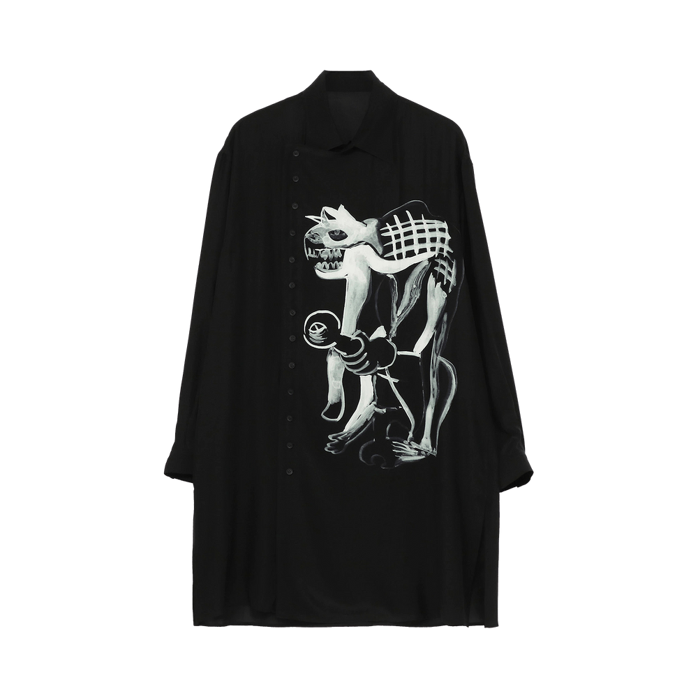 Yohji Yamamoto pour homme(ヨウジヤマモトプールオム) pour homme 花柄丸首BセーターHE-K29-983  HE-K29-983 ブラック サイズ 3｜【公式】カインドオルオンライン ブランド古着・中古通販【kindal】