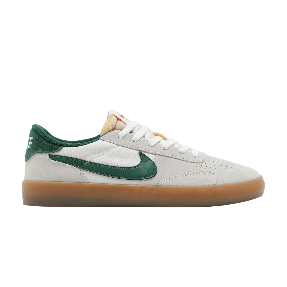 Nike Heritage Vulc CD5010-101 ホワイト/グリーン NEW Nike Heritage Vulc SB Lucky Green Gum Sneakers CD5010