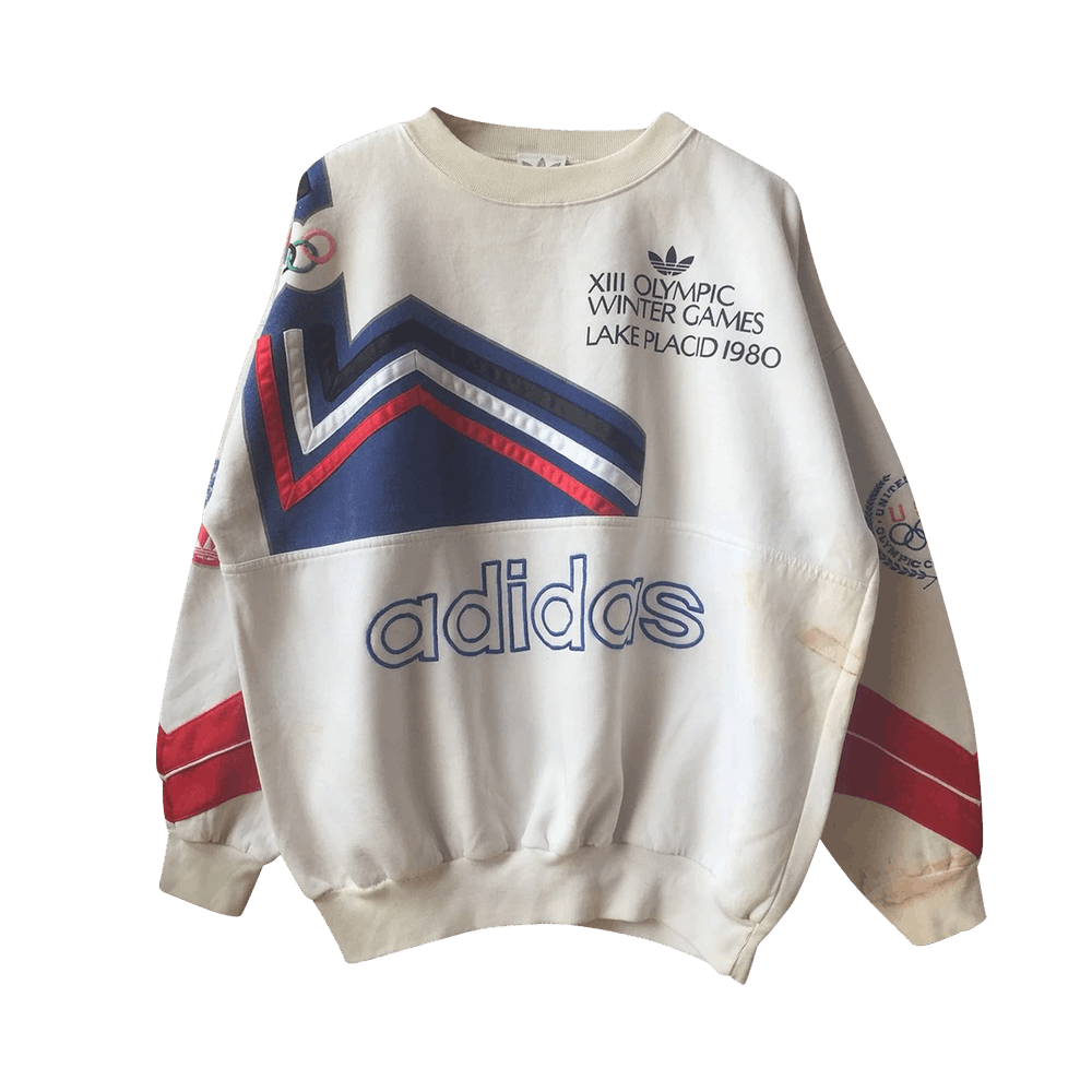 Incomodidad Disipación utilizar Buy Adidas Vintage 1980s Olympic Trefoil Sweatshirt 'White' - 0003  119800105VOTS WHIT | GOAT UK