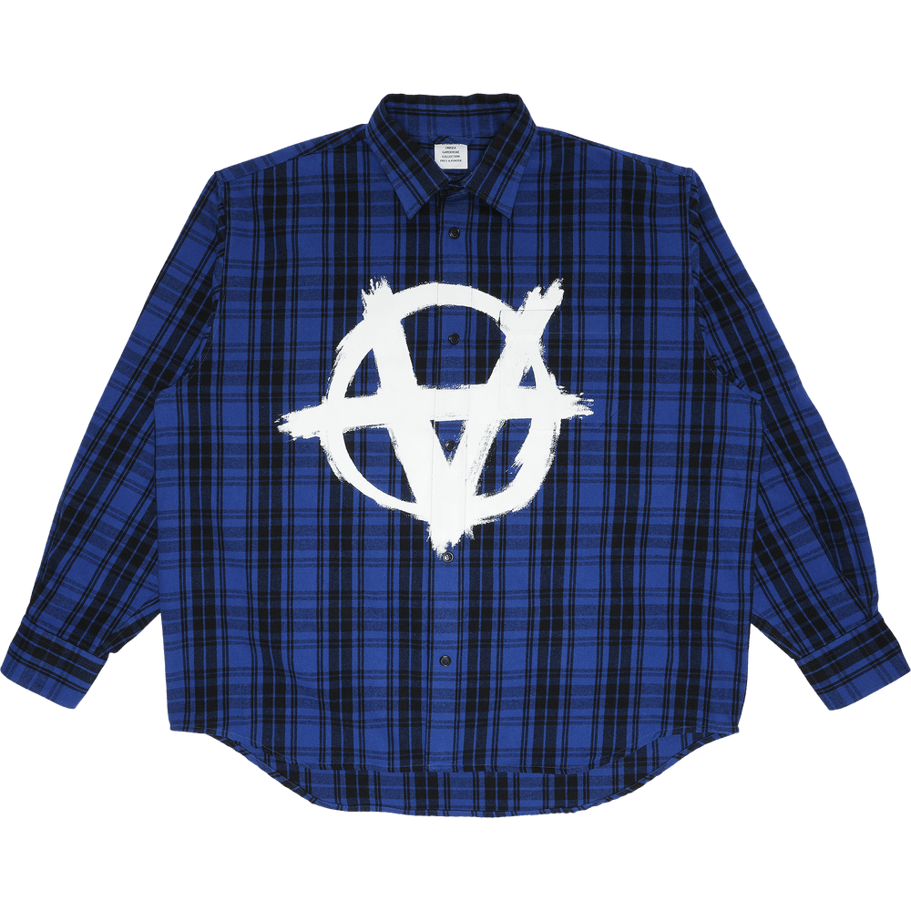 vetements anarchy check shirts-