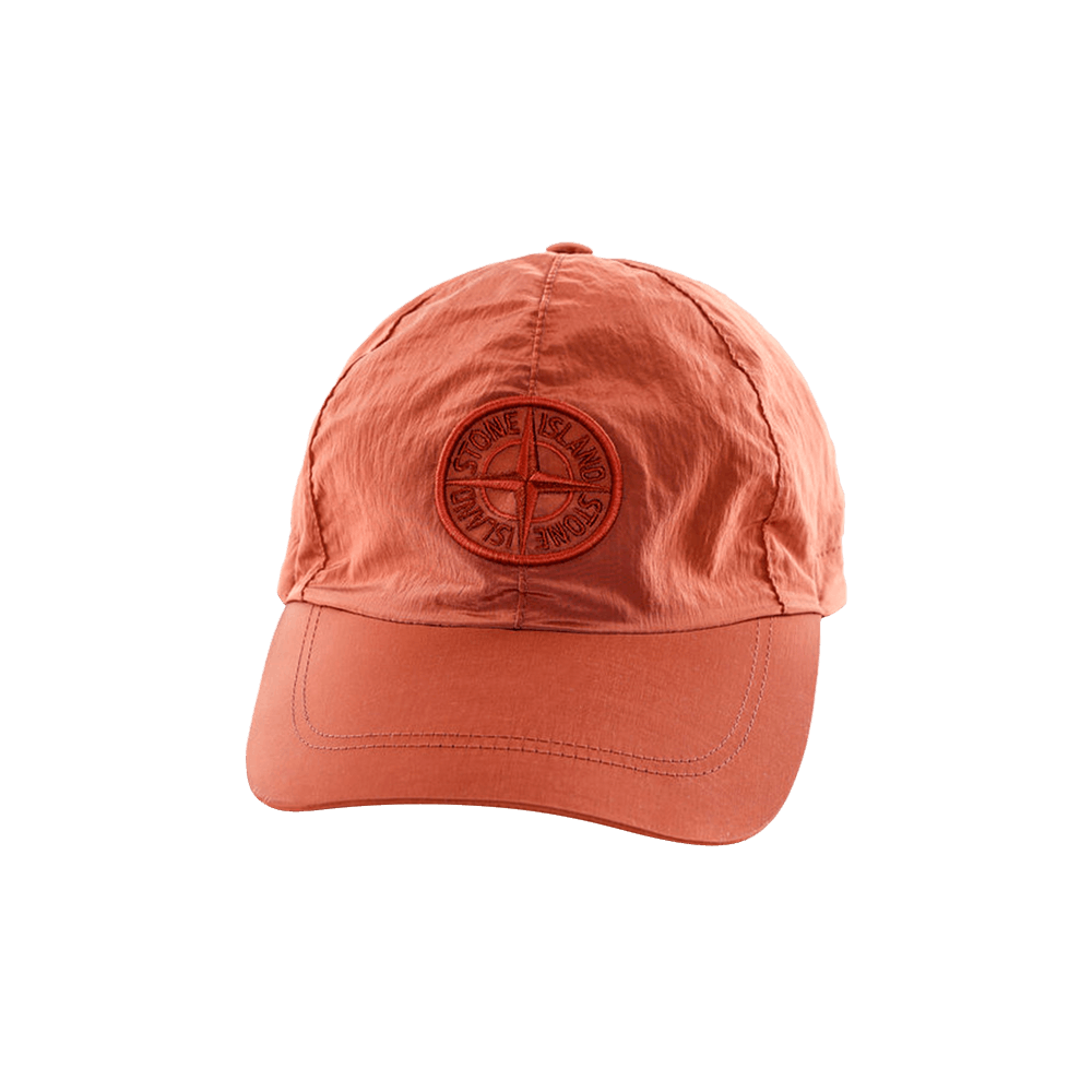 Buy Stone Island Nylon Logo Hat 'Brick Red' - 751599576