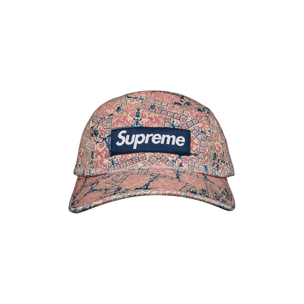 Buy Supreme Washed Chino Twill Camp Cap 'Floral Cards' - FW21H90