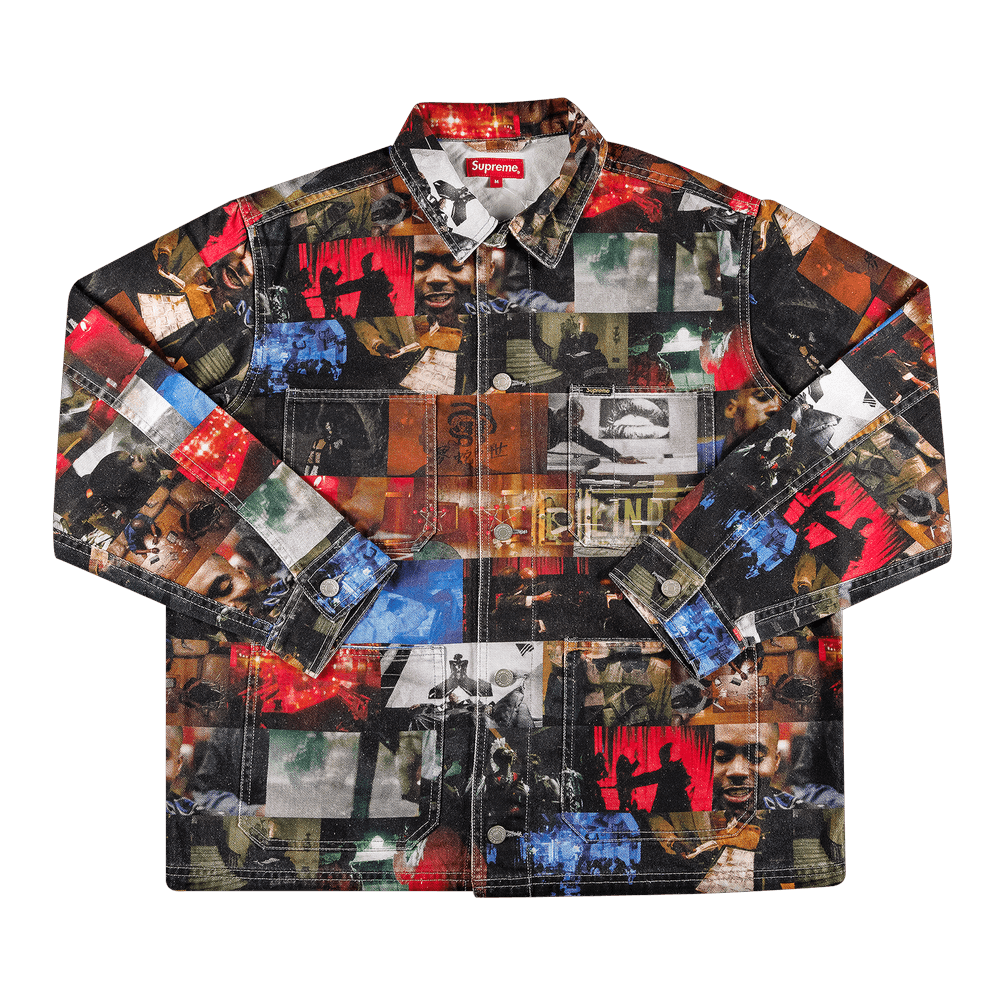 Supreme Nas and DMX Collage Denim Chore Coat 'Multicolor'