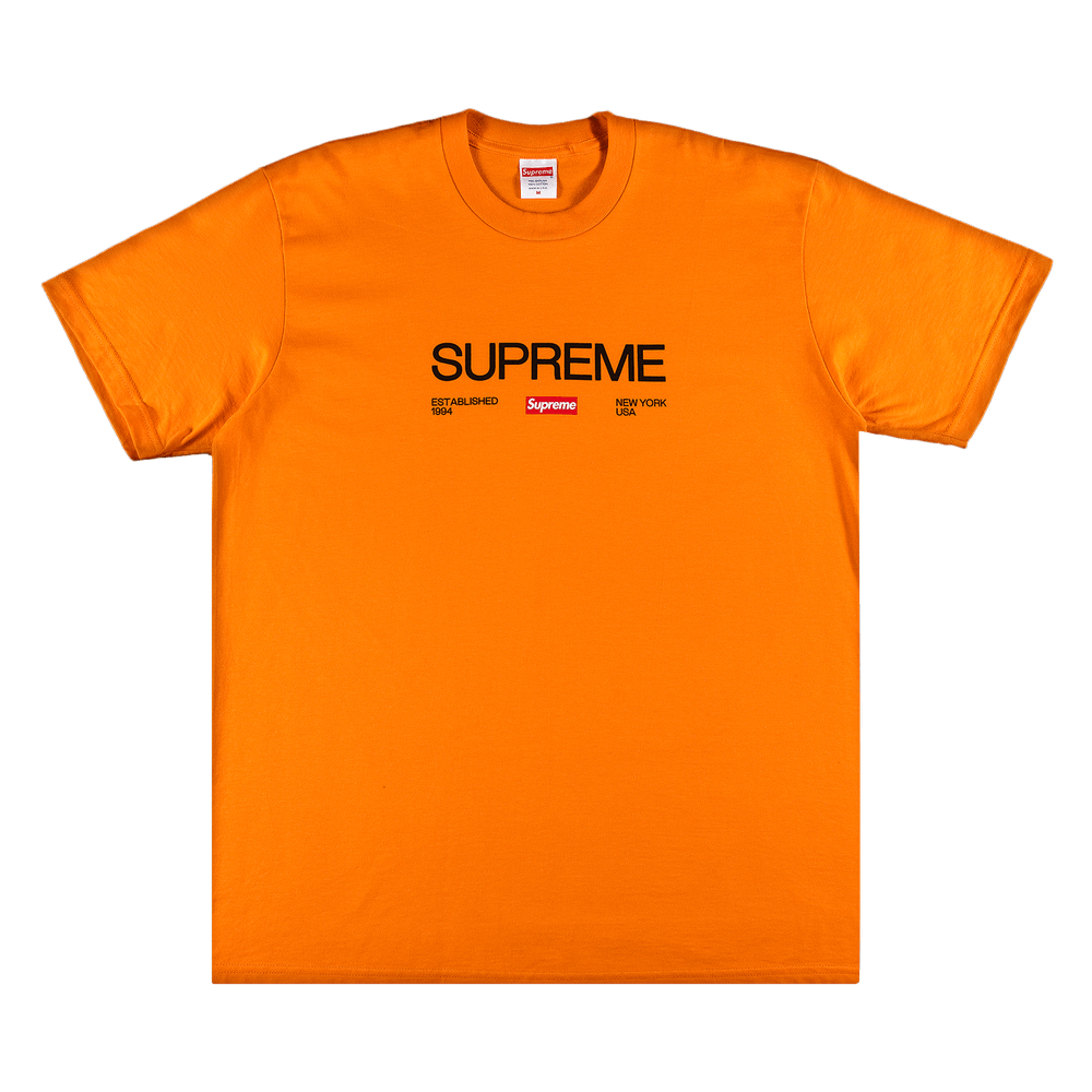 Buy Supreme Est. 1994 Tee 'Orange' - FW21T43 ORANGE | GOAT