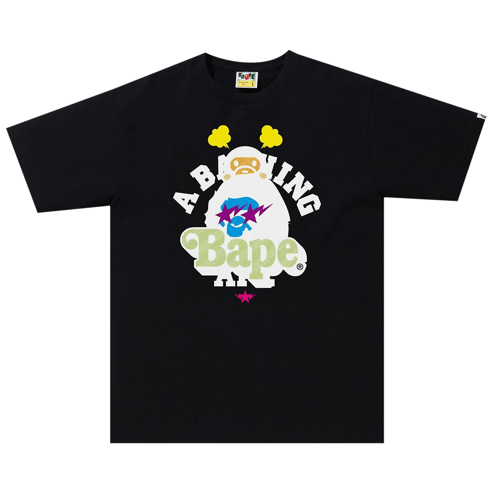 Buy BAPE & Baby Milo Tee 'Black' - 2H80 110 012 BLACK | GOAT