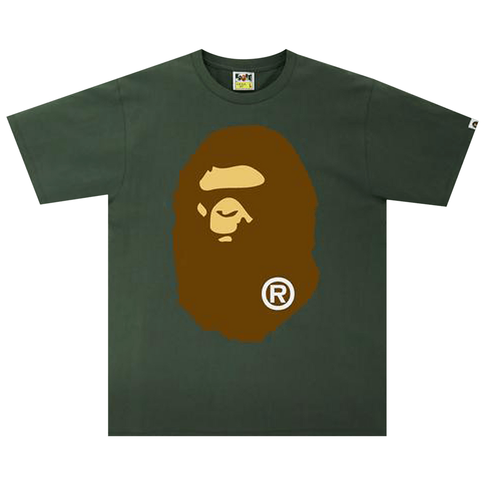 お歳暮ならオンライン - Drab' 'Olive Tee Head Ape Big BAPE Buy 1H80 OLIVE 002 110 トップス
