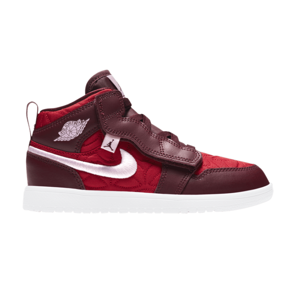 Air Jordan 1 Mid Alt SE Ps Red Quilted