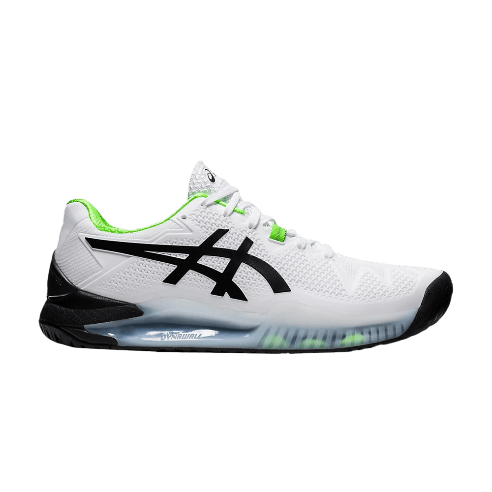 Asics Gel Resolution 8 White Green Gecko