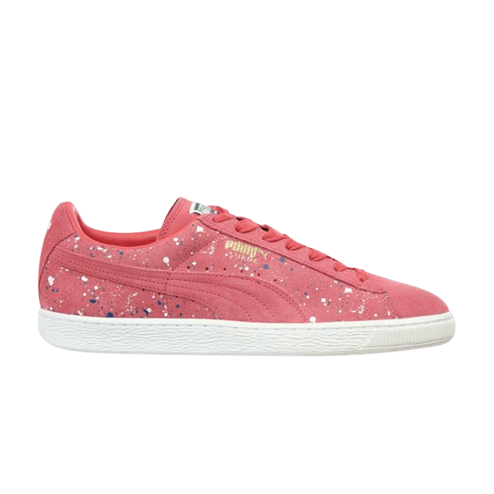 Buy Suede Classic Paint Splatter Teaberry Red 358288 01 GOAT