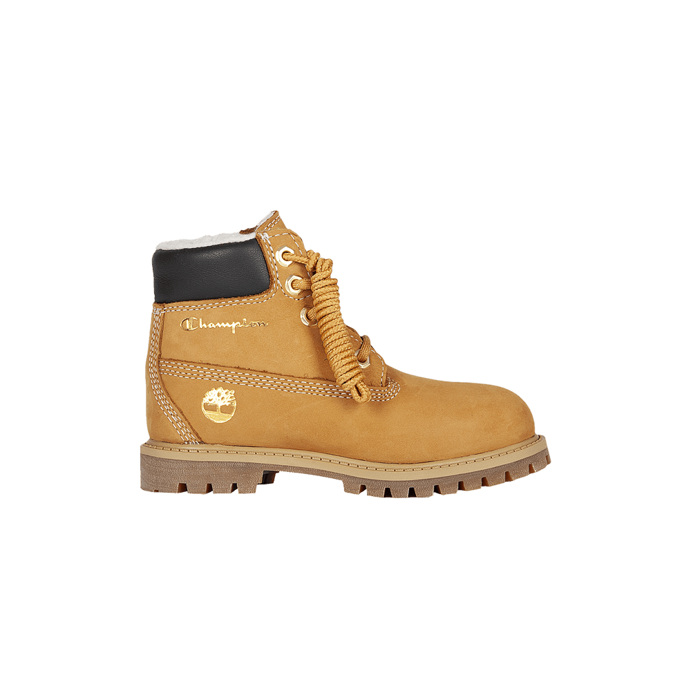 Champion X Timberland 6 Inch Boot Shearling Toddler Wheat