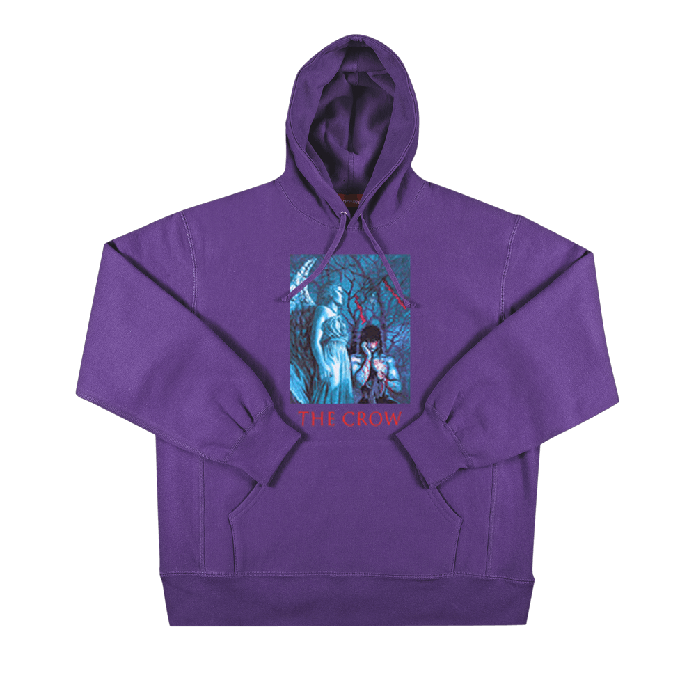Buy Supreme x The Crow Hooded Sweatshirt 'Dusty Purple' - FW21SW43 ...