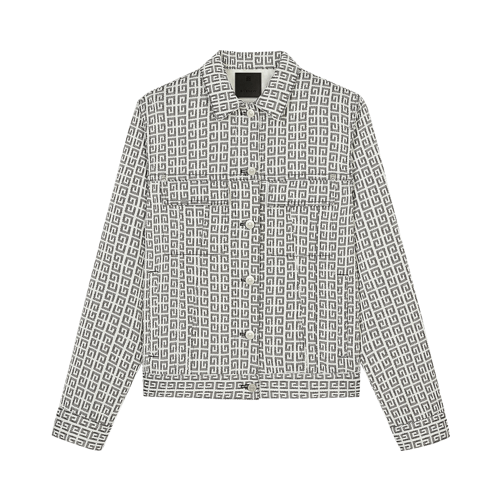 Buy Givenchy 4G Jacquard Denim Effect Jacket 'Black/White