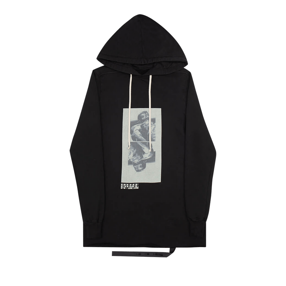 Buy Rick Owens DRKSHDW Pullover Hoodie With Patches 'Black