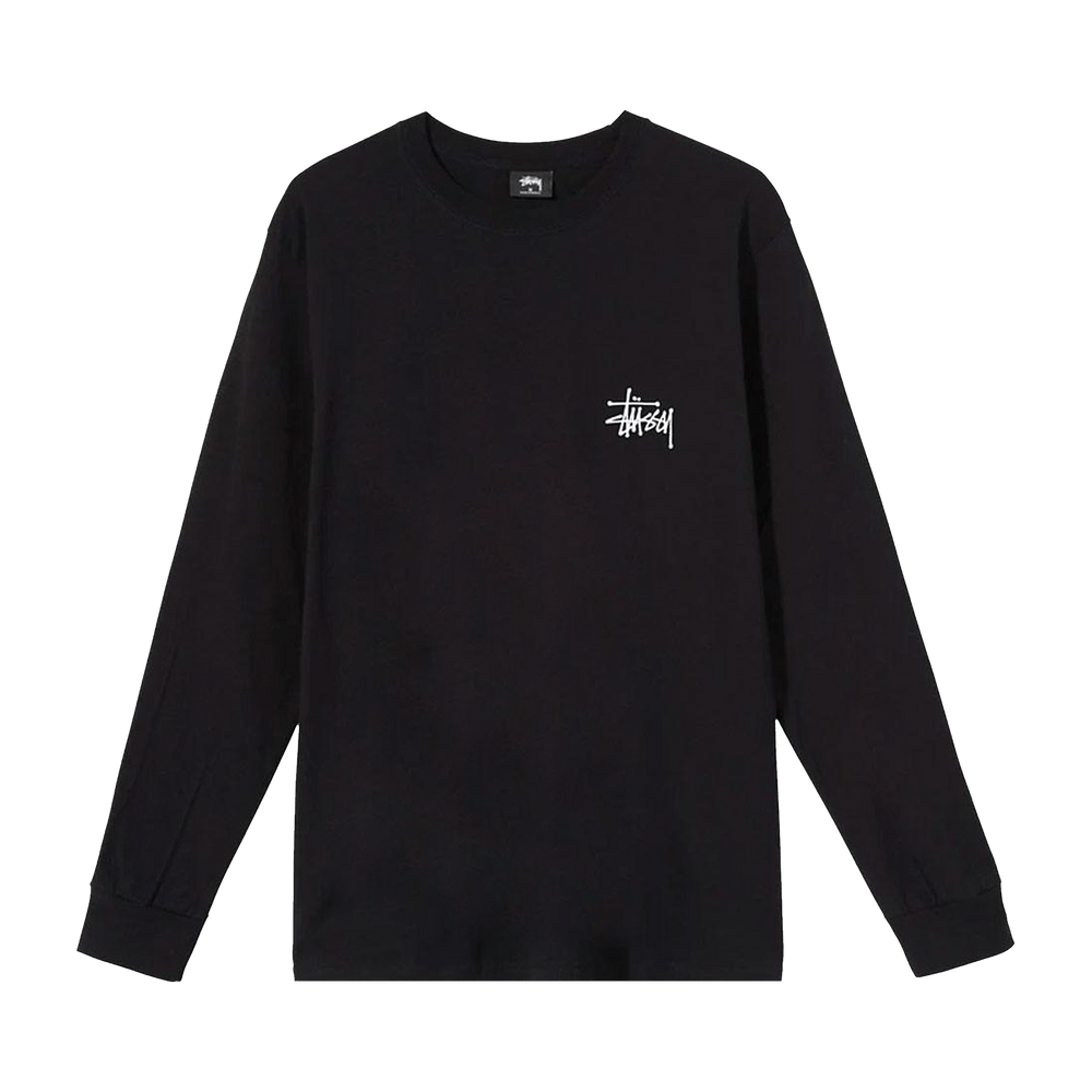 Buy Stussy Basic Long-Sleeve Tee 'Black' - 1994759 BLAC | GOAT