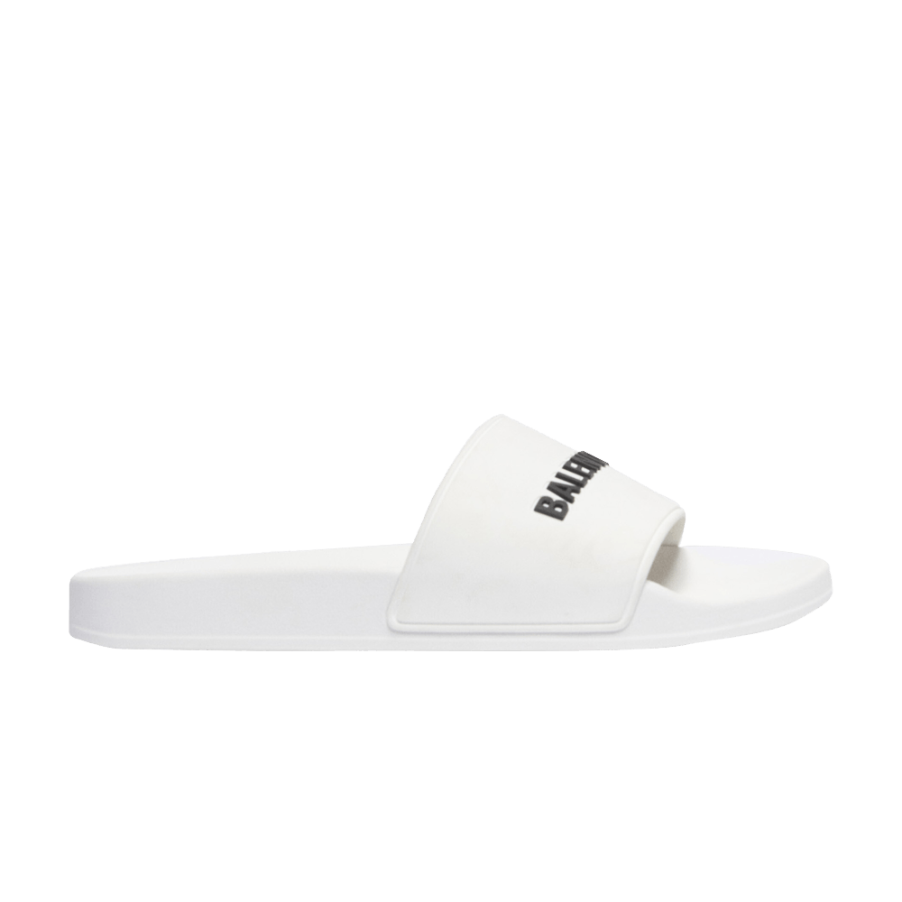 Balenciaga Pool Slides White