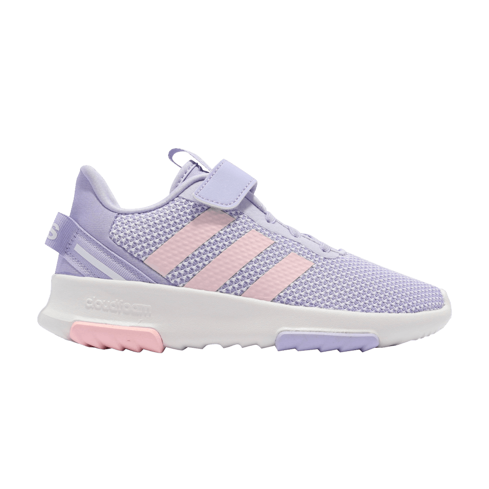 adidas gazelle silver green womens 5K Adidas Blue Purple Kids Pull On Sneakers Adjustable Strap Racer TR2   Conshy Consignment