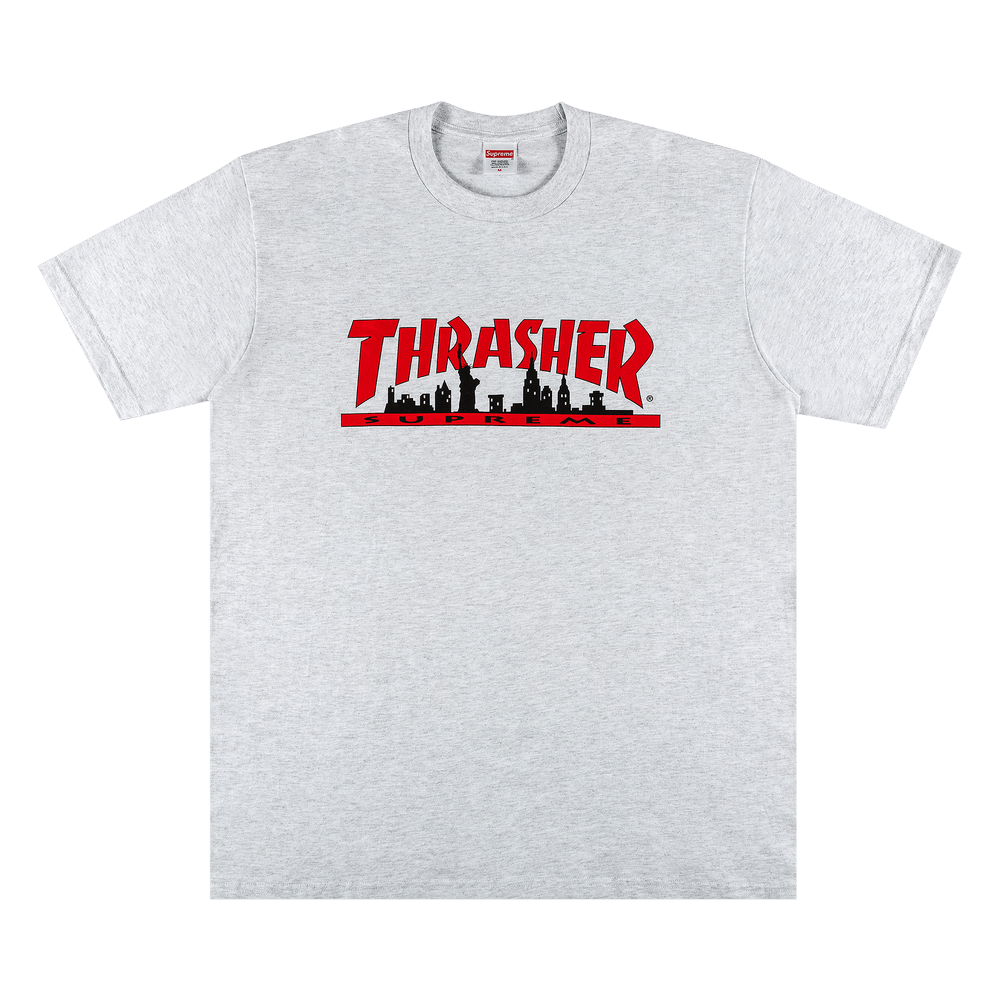 Buy Supreme x Thrasher Skyline Tee 'Ash Grey' - FW21T11 ASH