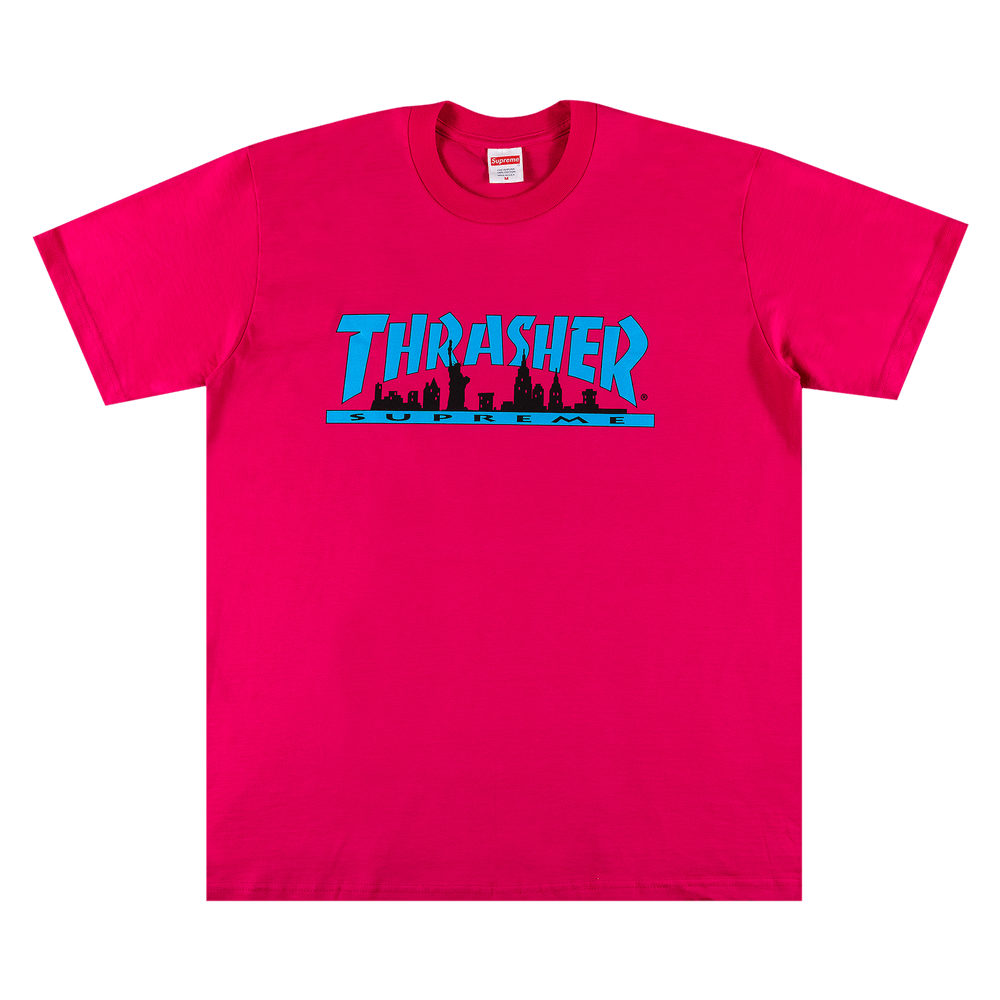 Supreme x Thrasher Skyline Tee 'Pink'