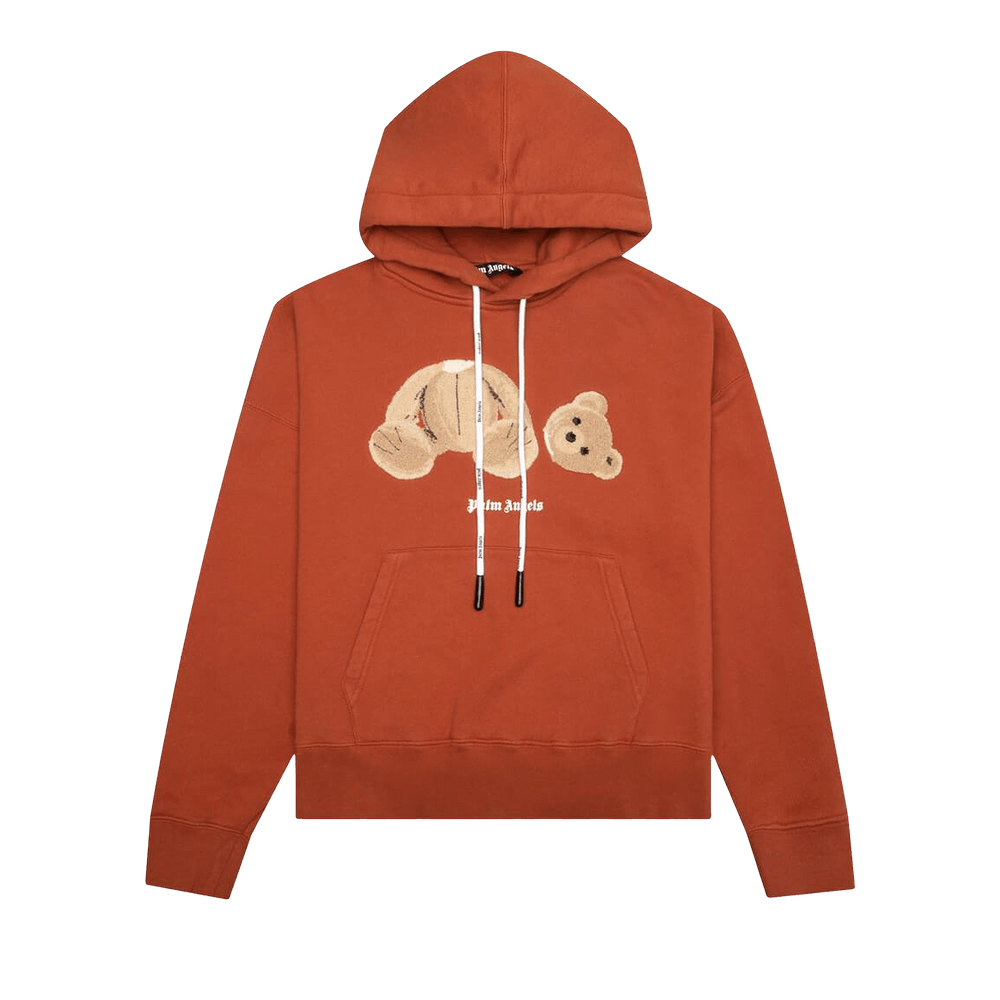 【PALM ANGELS】送料/関税込 PA BEAR HOODIE Palm Angels PA Punk Bear Hoodie Black/Brown Men's - FW22 - US