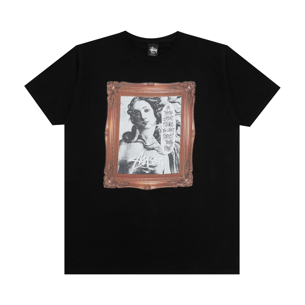 Stussy Venus Oval Pigment Dyed Tee Black Men's - SS24 - US