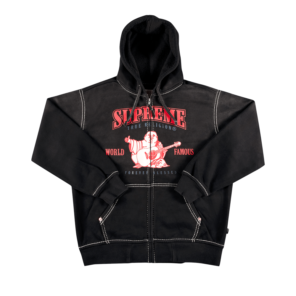 Buy Supreme x True Religion Zip Up Hooded Sweatshirt 'Black' - FW21SW38  BLACK