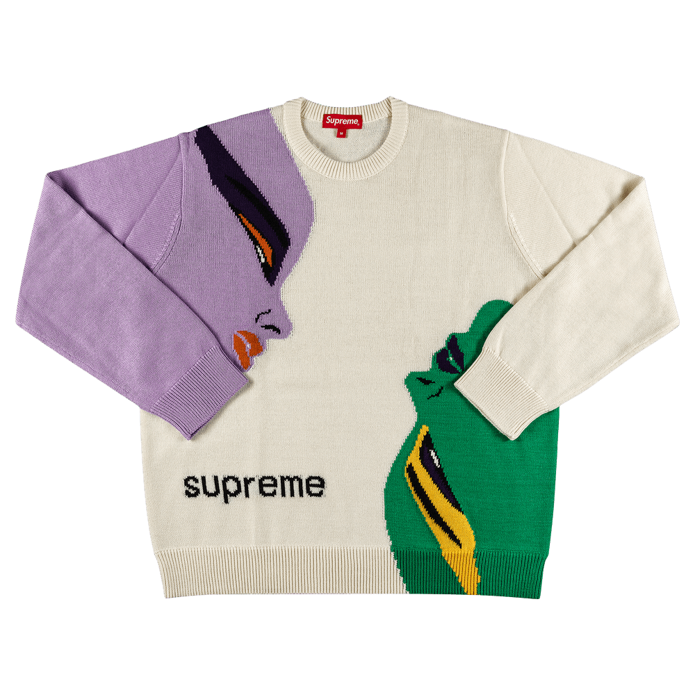 Buy Supreme Faces Sweater 'Cream' - FW21SK24 CREAM | GOAT