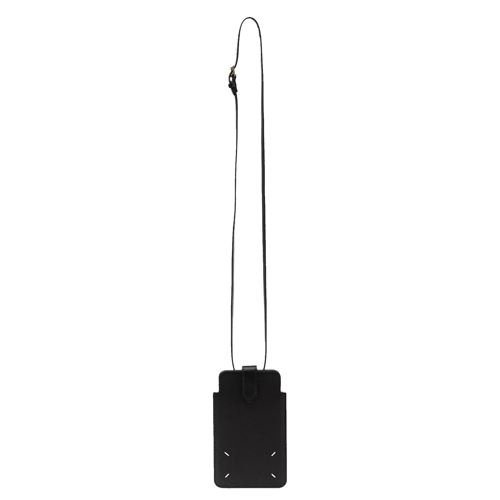 Buy Maison Margiela Leather Phone Neck Pouch 'Black' - S56UI0211
