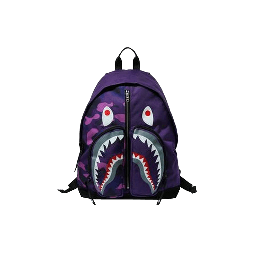 Buy BAPE Color Camo Shark Day Pack 'Purple' - 1G80 182 003